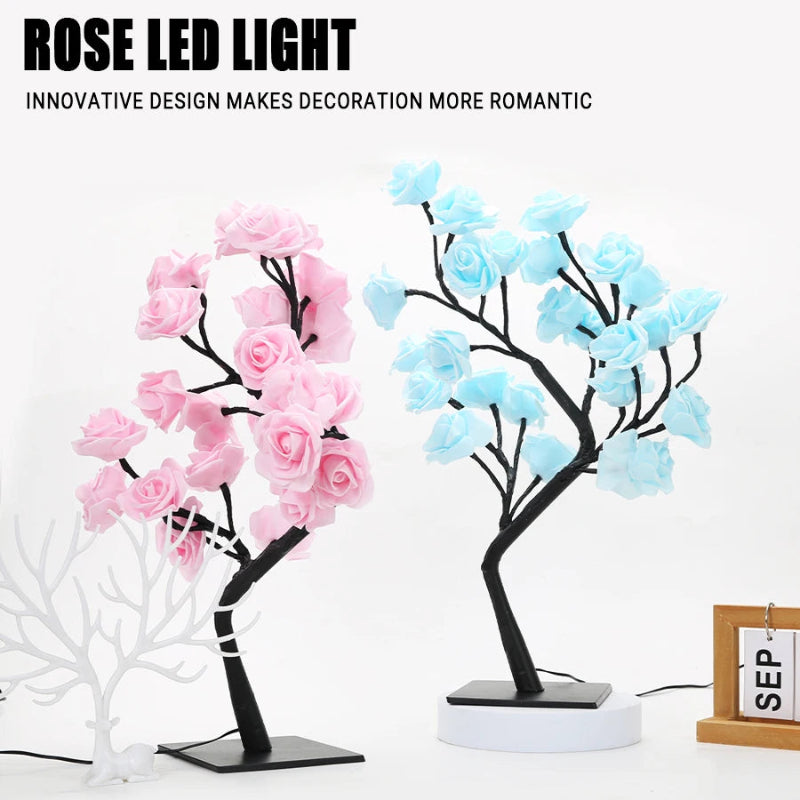 RoséGlow LED Rose Tree Lamp