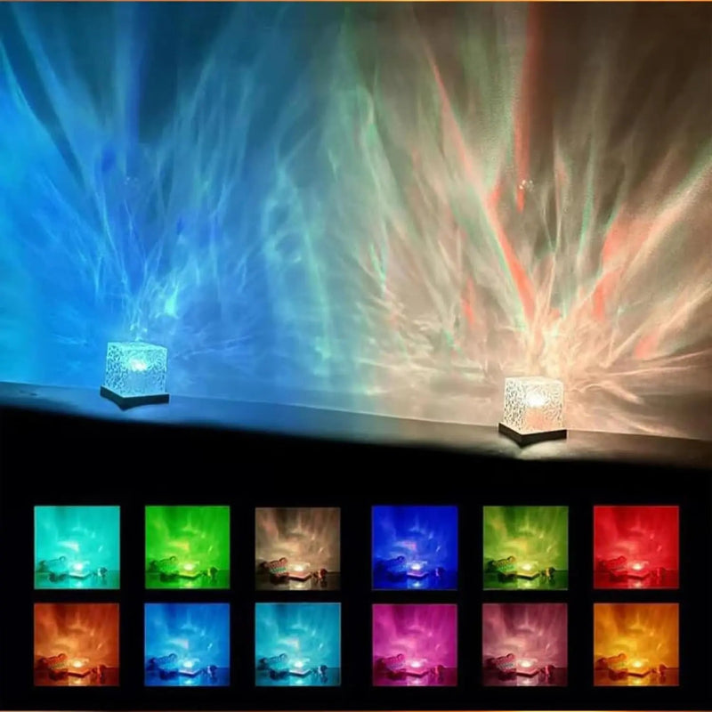 CrystalWave Aurora Cube Lamp