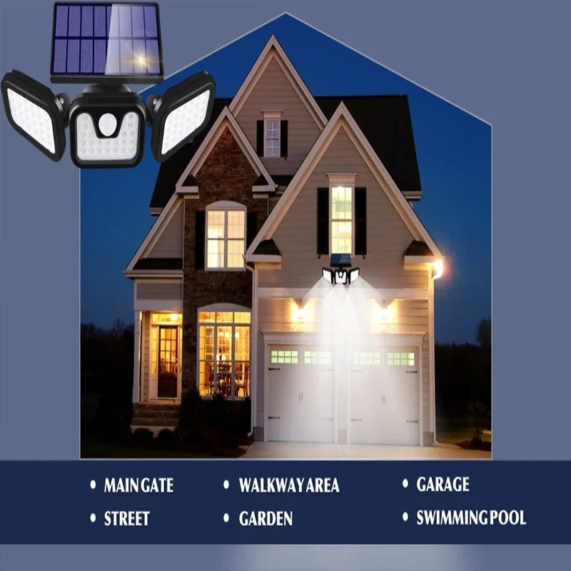 Solar Motion Sensor Wall Light