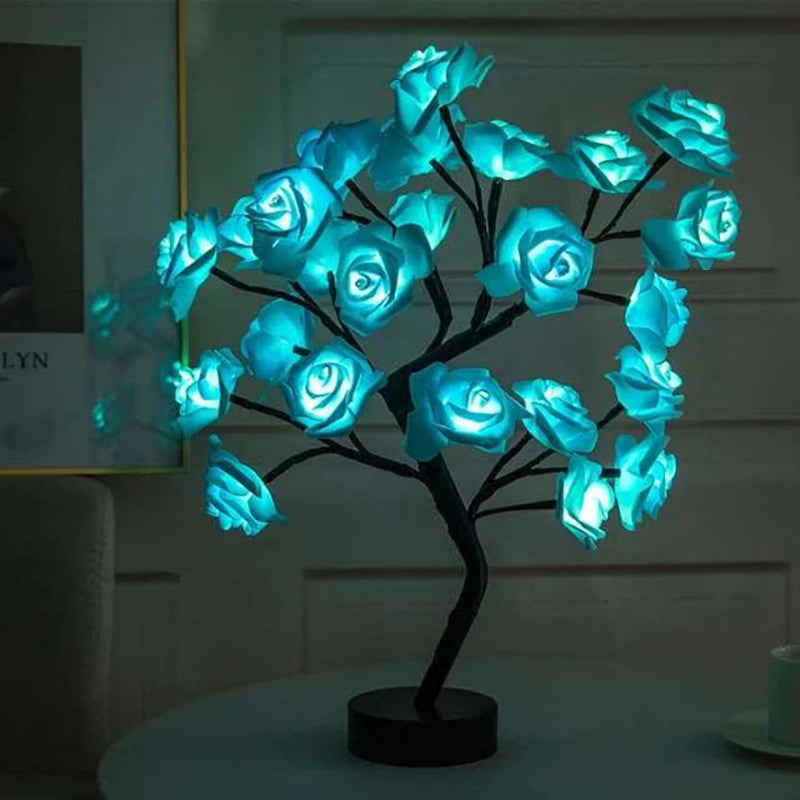 RoséGlow LED Rose Tree Lamp