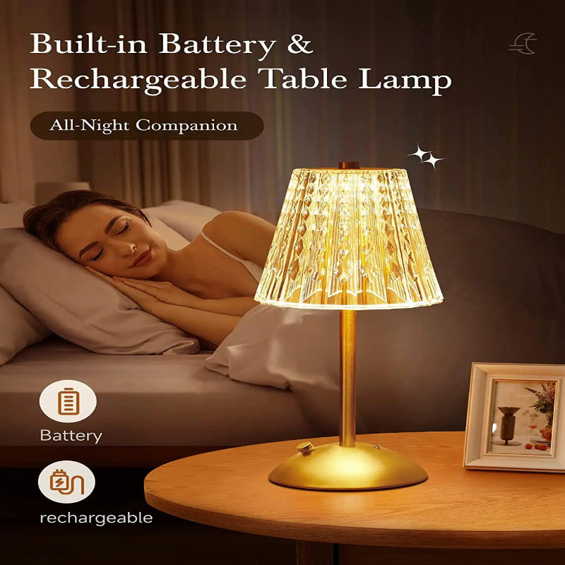 Crystal Aura Touch Lamp