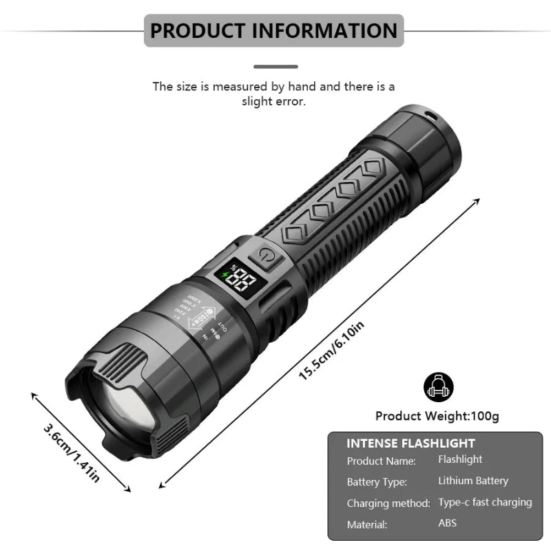 ApexBeam 2000 Tactical Flashlight