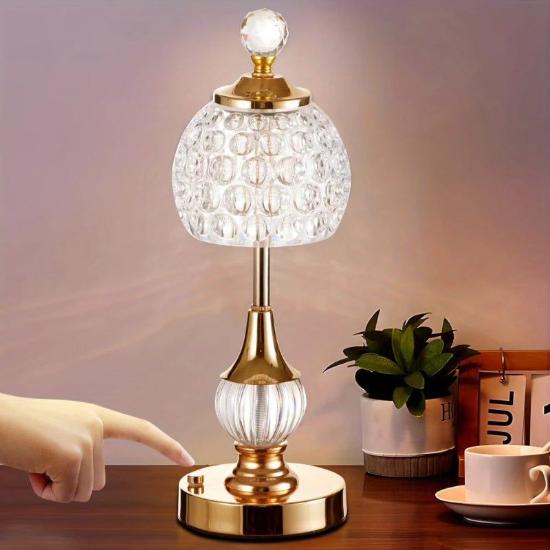 Crystal Halo Touch Lamp