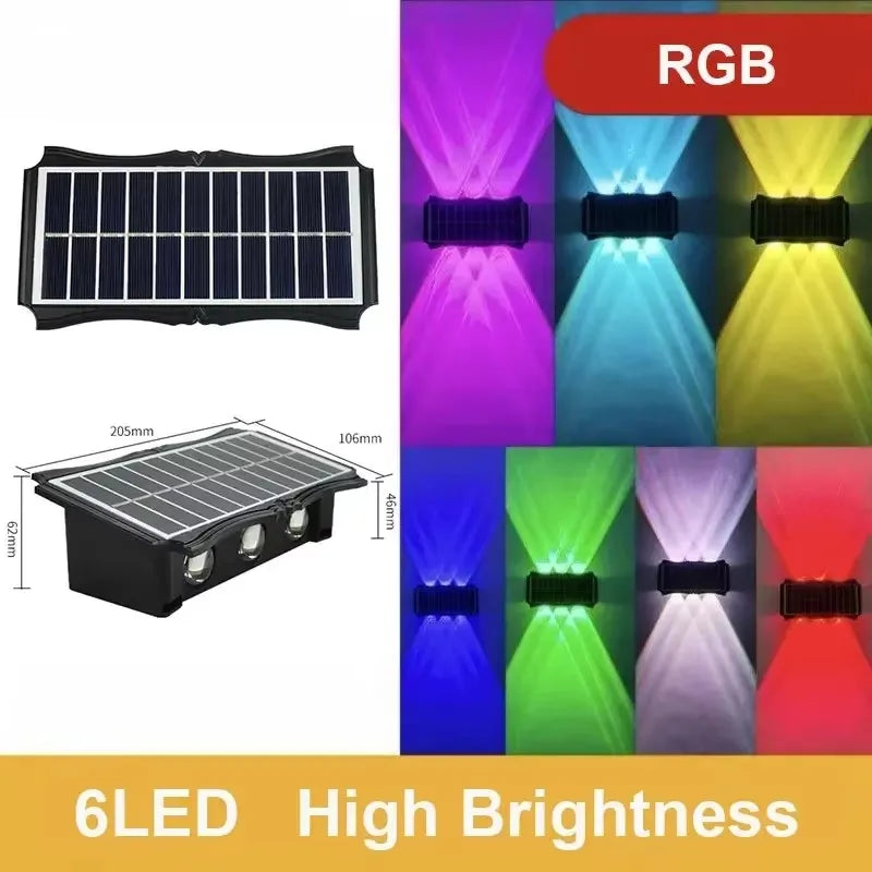 Solar Up & Down LED Wall Light