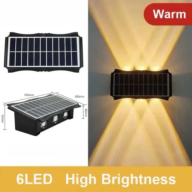 Solar Up & Down LED Wall Light