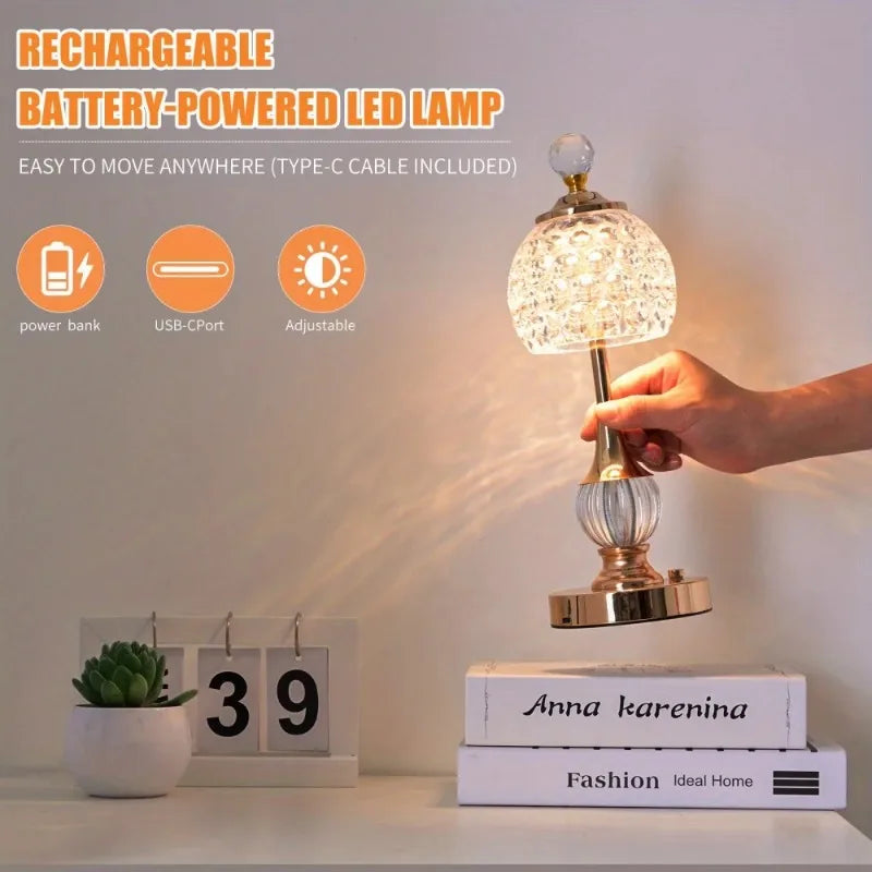 Crystal Halo Touch Lamp