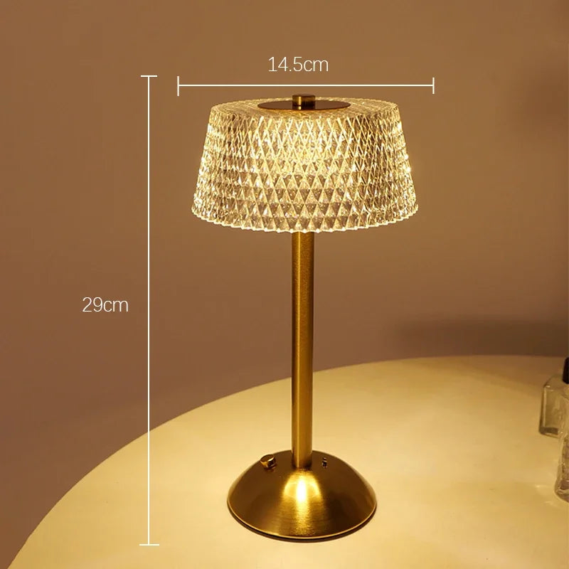 LumiCrystal Touch Table Lamp
