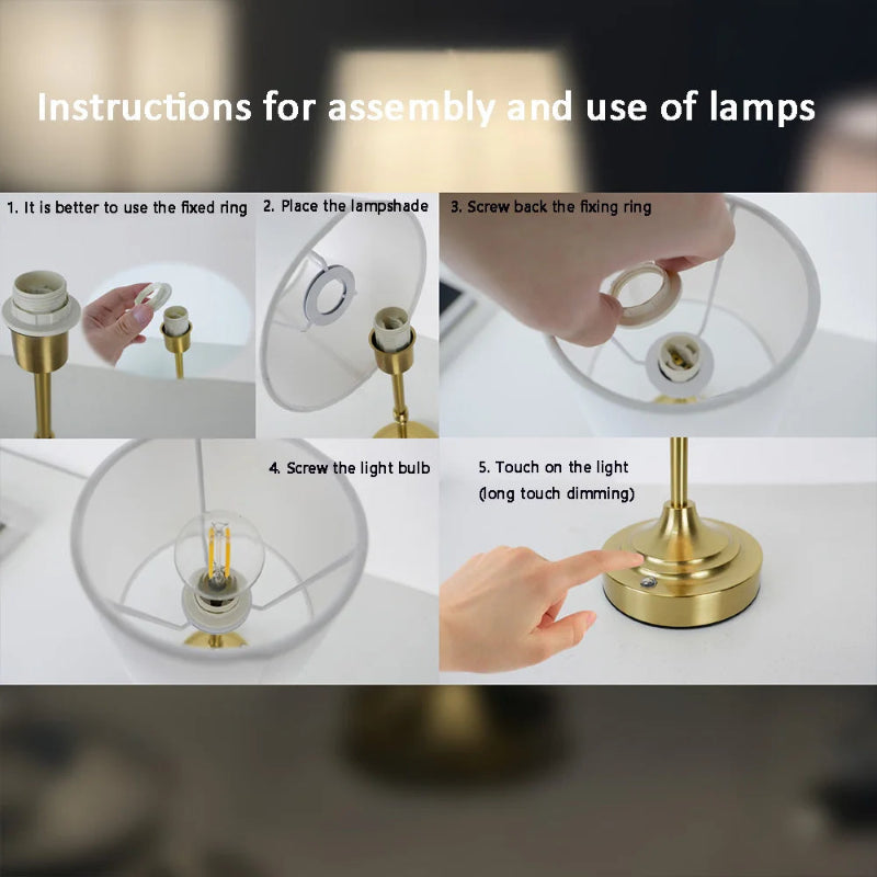 Noir Linen Touch Lamp