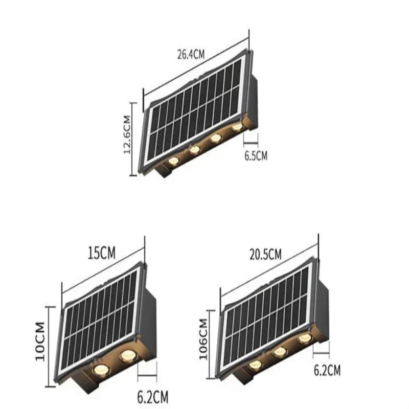 Solar Up & Down LED Wall Light