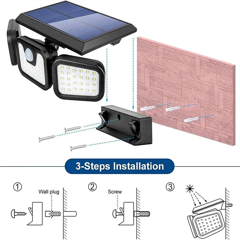 Solar Motion Sensor Wall Light