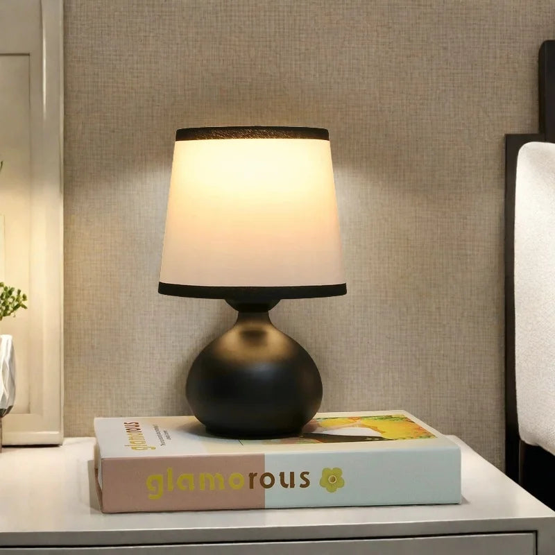 LumiAura Linen Table Lamp