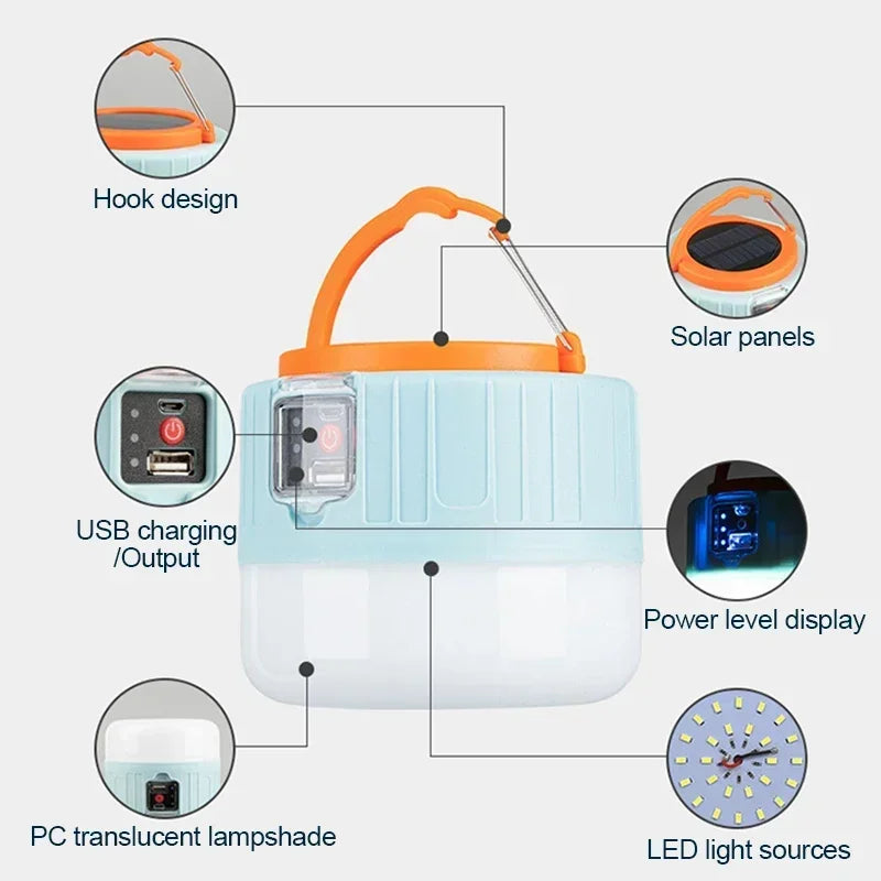 LumiTorch Pro Solar Camping Lantern