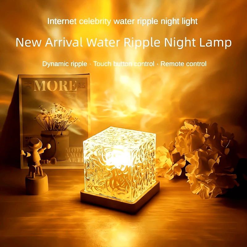 CrystalWave Aurora Cube Lamp