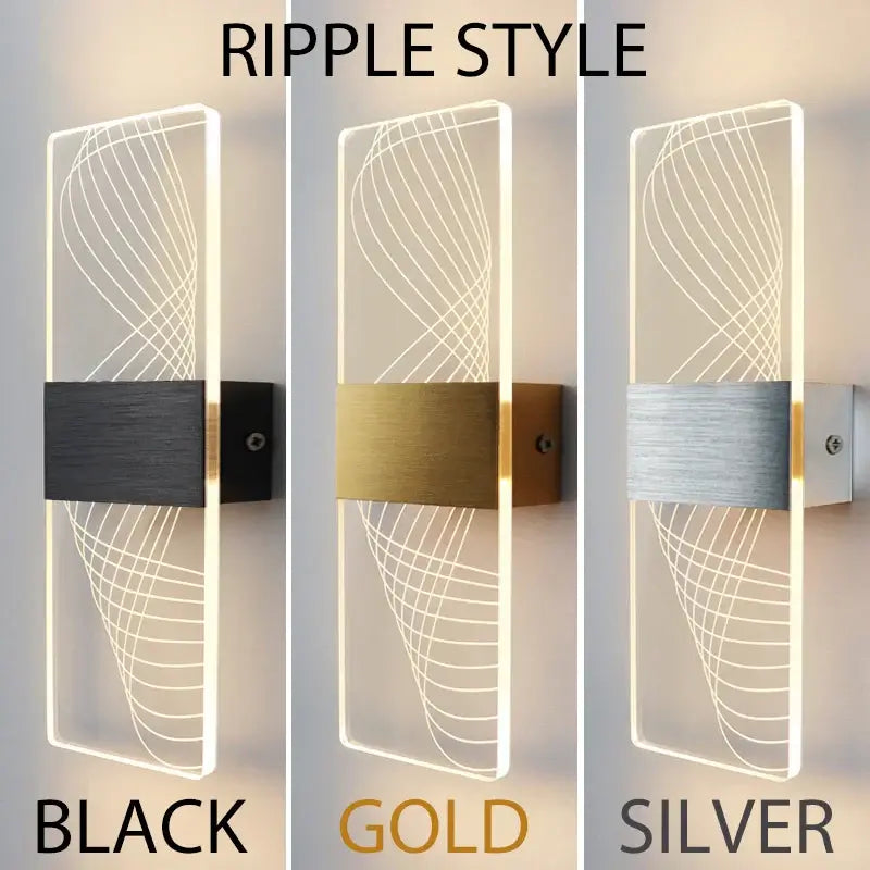Acrylic Wall Light – Modern LED Wall Lamp for Home Décor