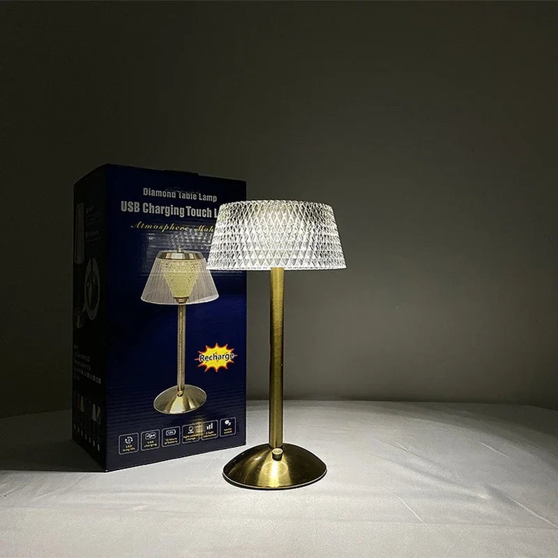 LumiCrystal Touch Table Lamp
