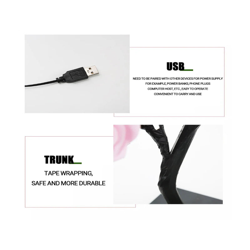 RoséGlow LED Rose Tree Lamp