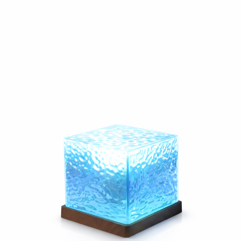 CrystalWave Aurora Cube Lamp