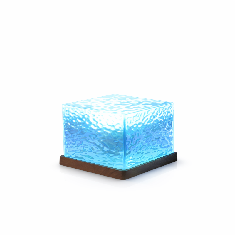 CrystalWave Aurora Cube Lamp