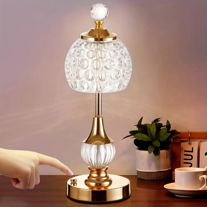 Crystal Halo Touch Lamp
