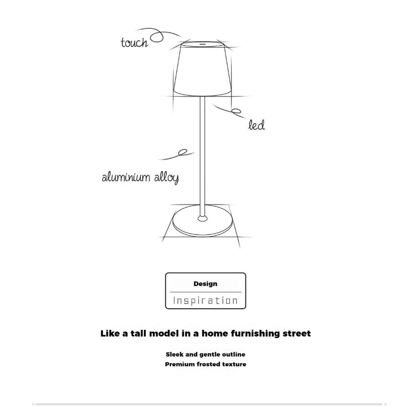 Vintage Aura Touch Lamp
