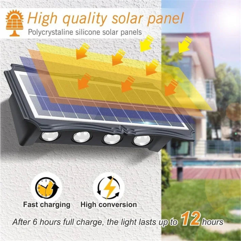 Solar Up & Down LED Wall Light