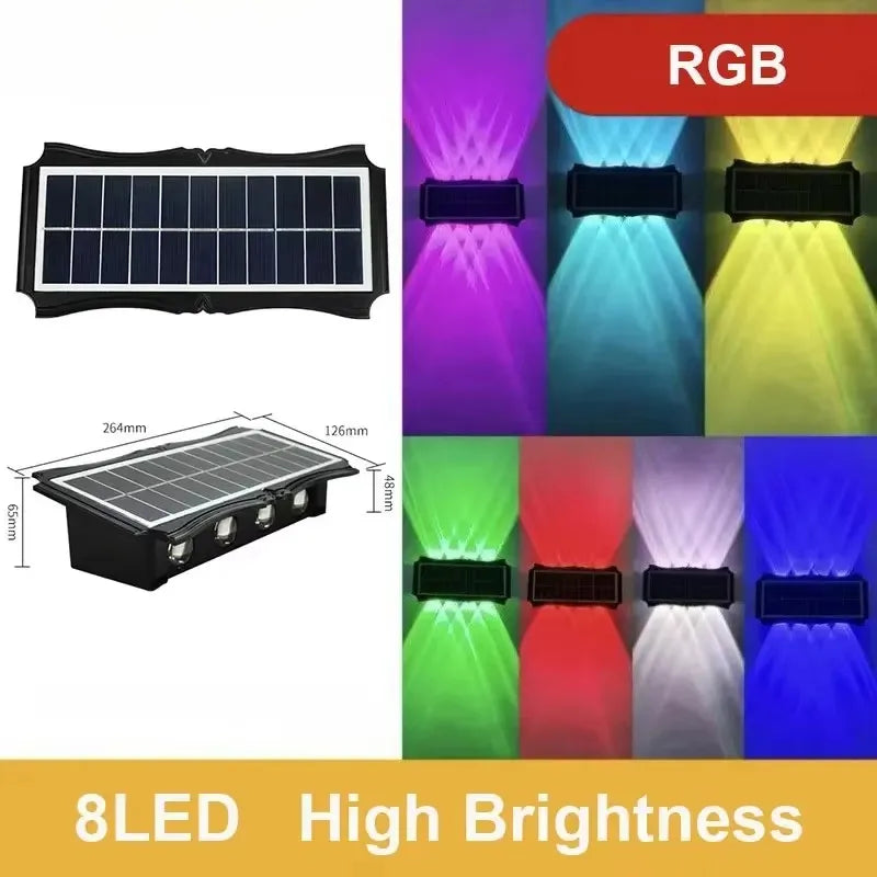 Solar Up & Down LED Wall Light