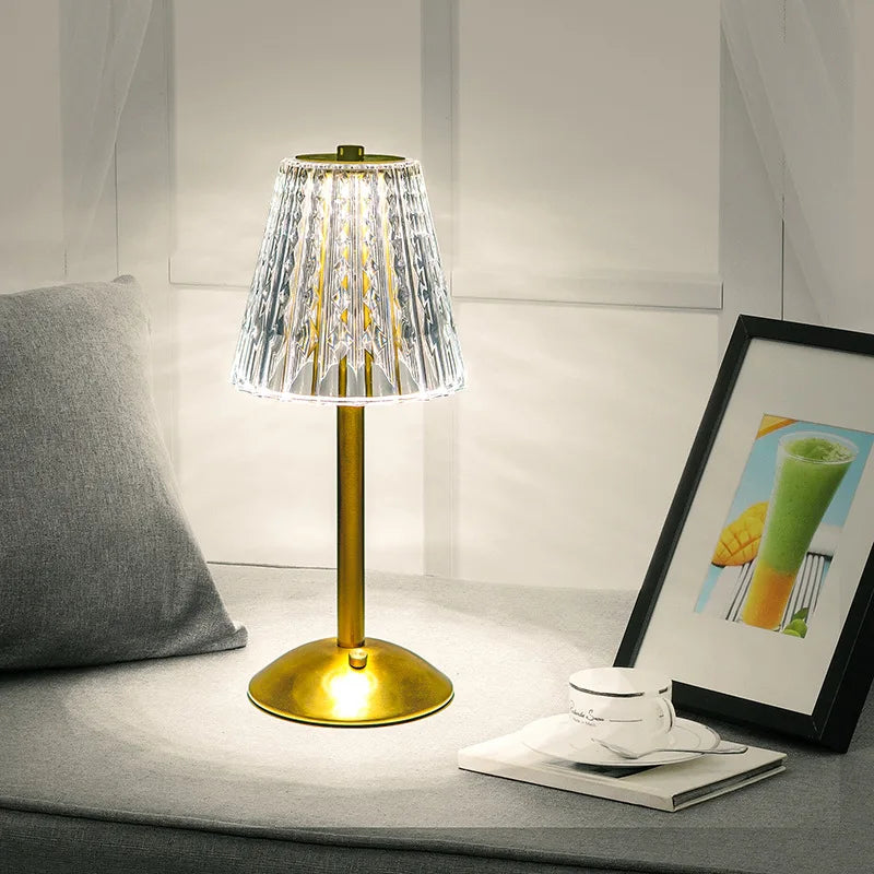 Crystal Aura Touch Lamp