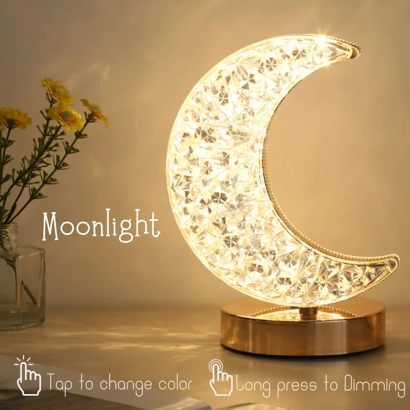 Touch Night Light – Modern Touch-Sensitive Star & Moon Lamp