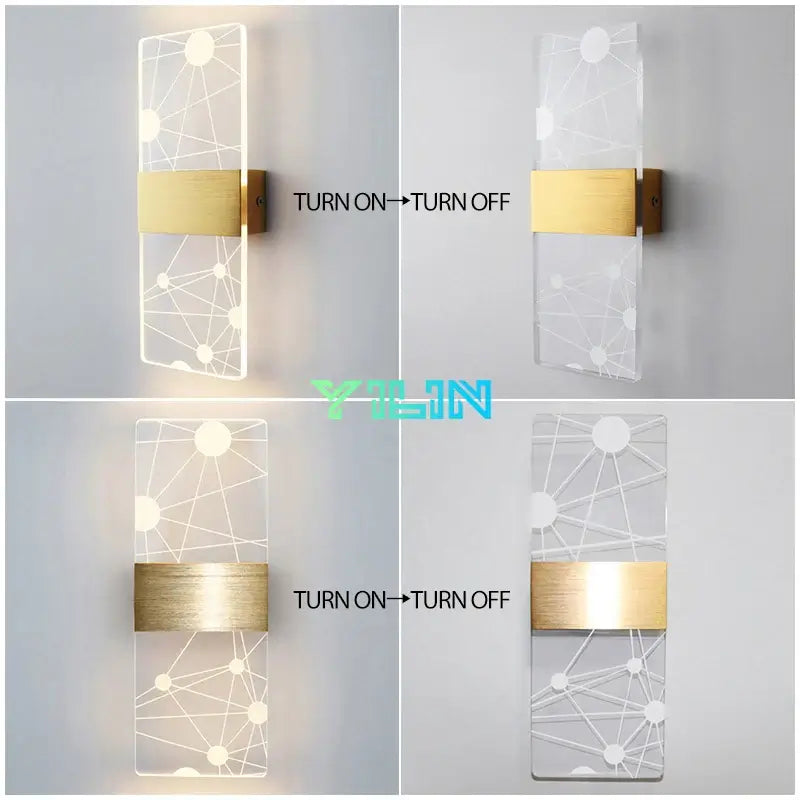 Acrylic Wall Light – Modern LED Wall Lamp for Home Décor