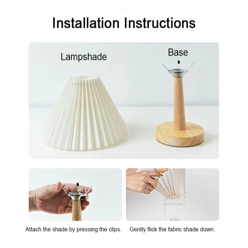 Veloura™ Pleated Aura Lamp