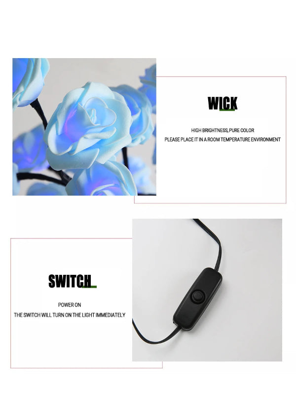 RoséGlow LED Rose Tree Lamp