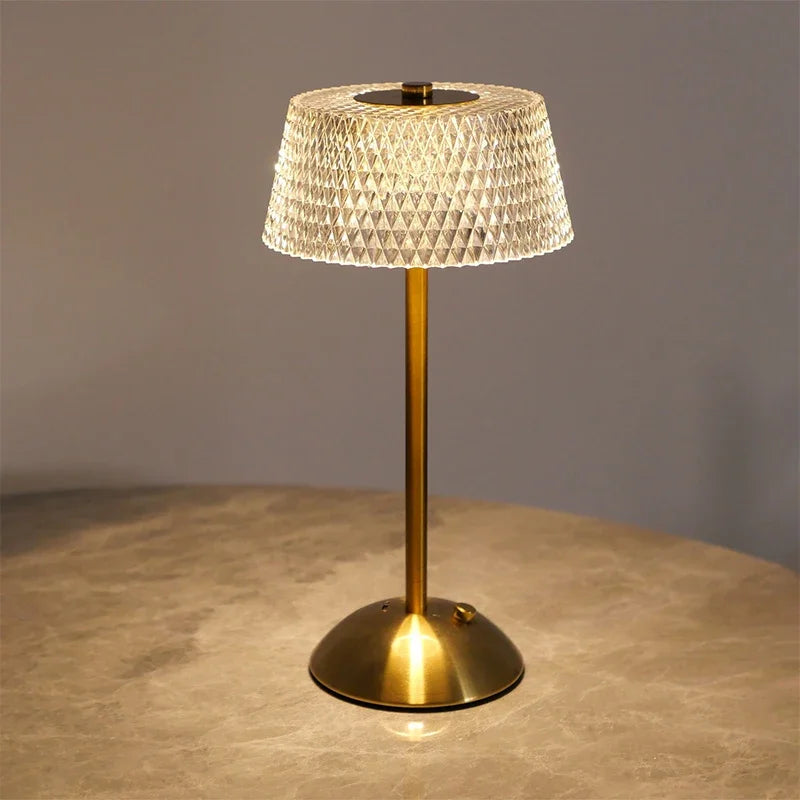 LumiCrystal Touch Table Lamp