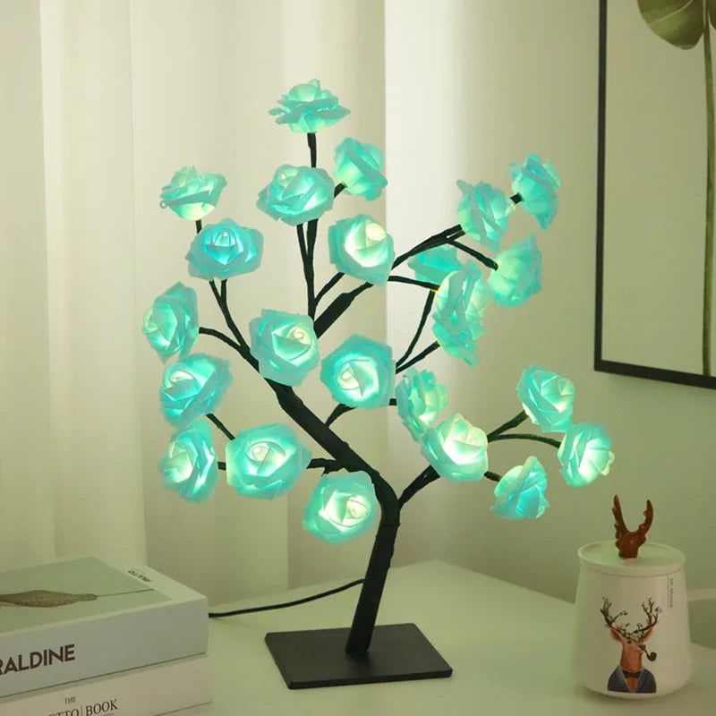 RoséGlow LED Rose Tree Lamp