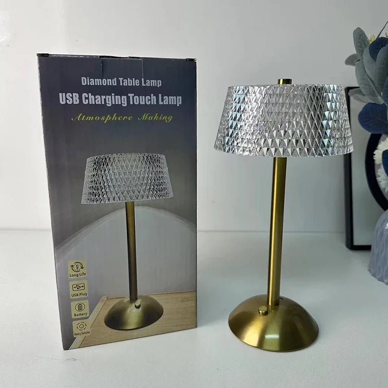LumiCrystal Touch Table Lamp