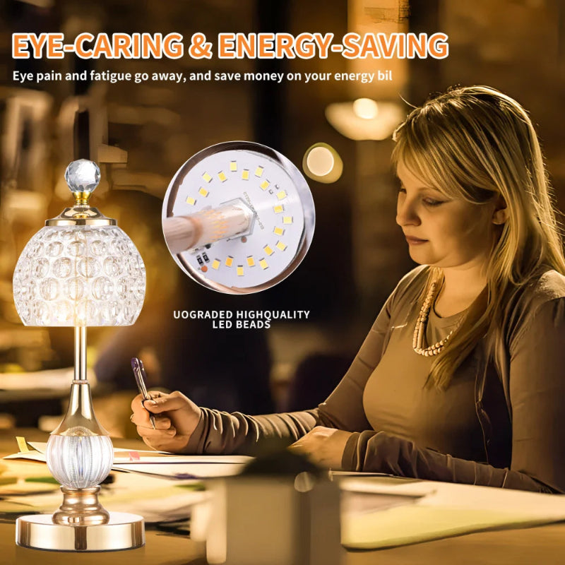 Crystal Halo Touch Lamp