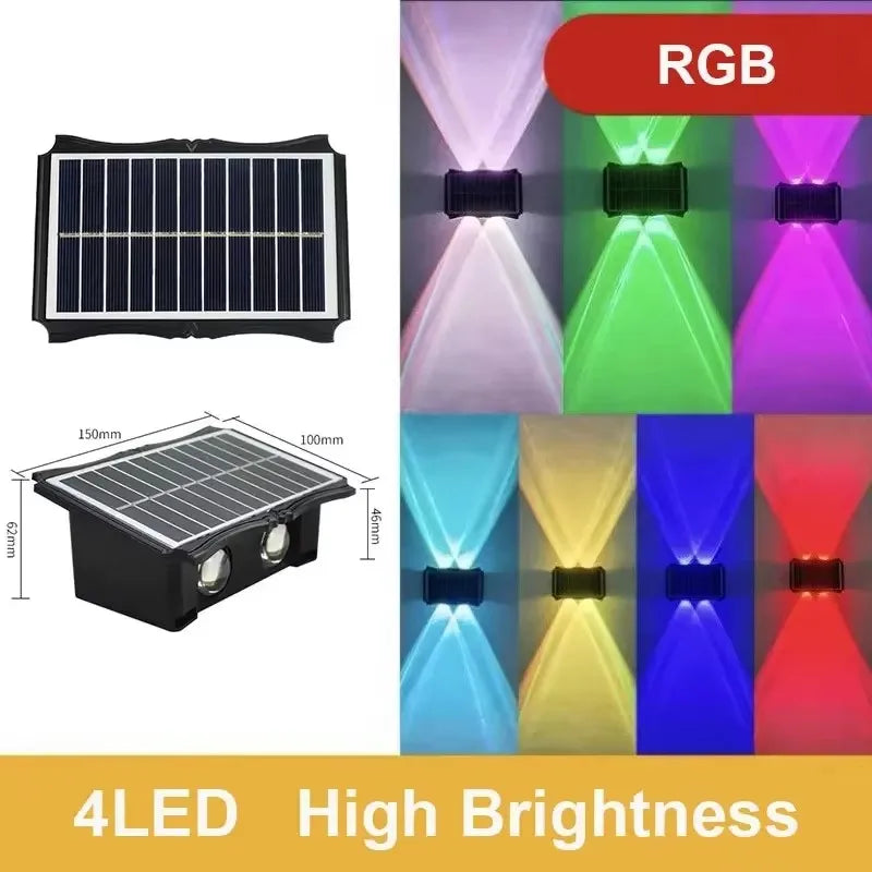 Solar Up & Down LED Wall Light