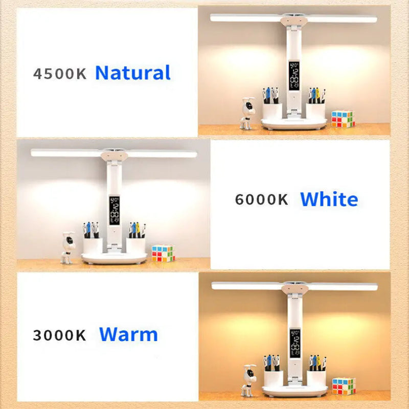 LumiChrono Dual Desk Lamp