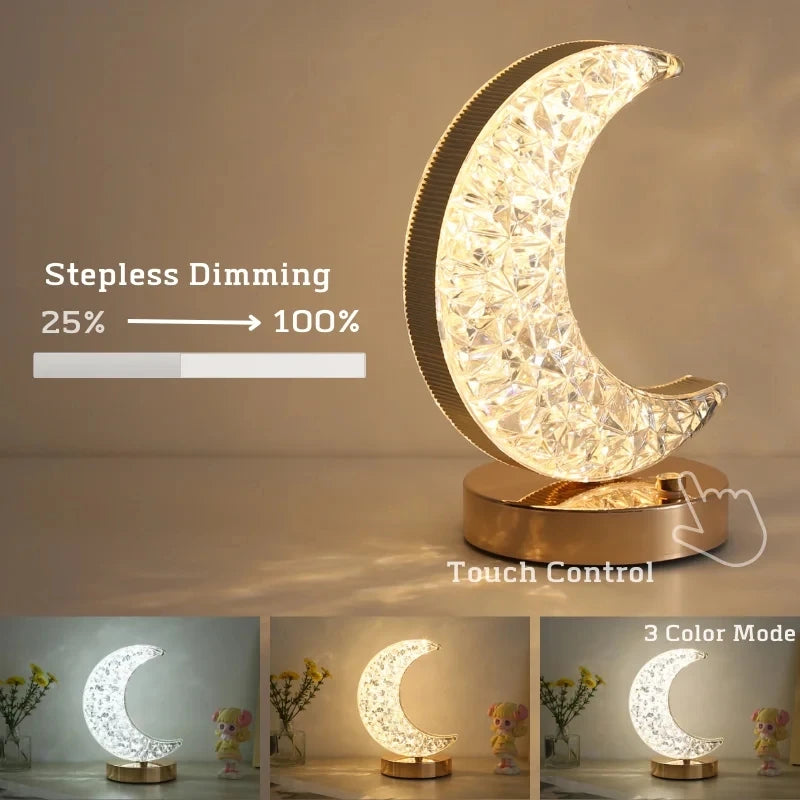 Touch Night Light – Modern Touch-Sensitive Star & Moon Lamp