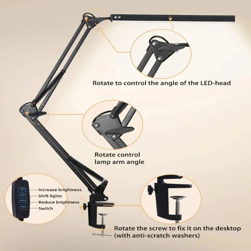 FlexiClamp LED Desk Lamp