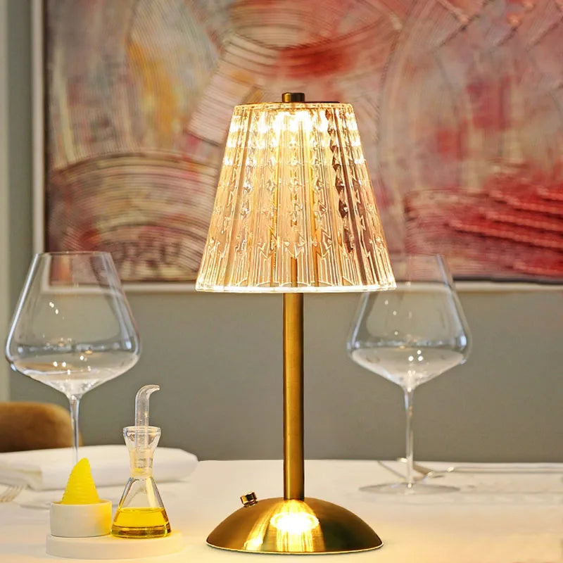 Crystal Aura Touch Lamp