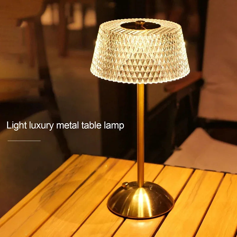 LumiCrystal Touch Table Lamp