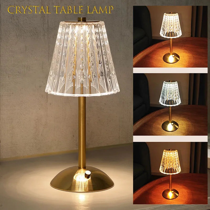 Crystal Aura Touch Lamp