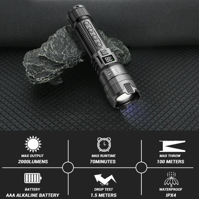 ApexBeam 2000 Tactical Flashlight