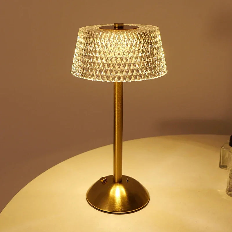 LumiCrystal Touch Table Lamp